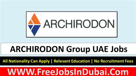 archirodon construction company new vacancy